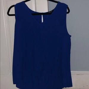 Blue Madewell satin top